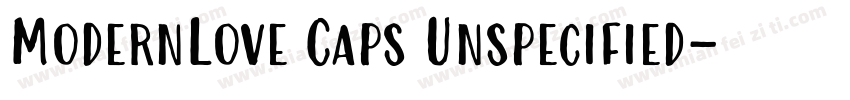 ModernLove Caps Unspecified字体转换